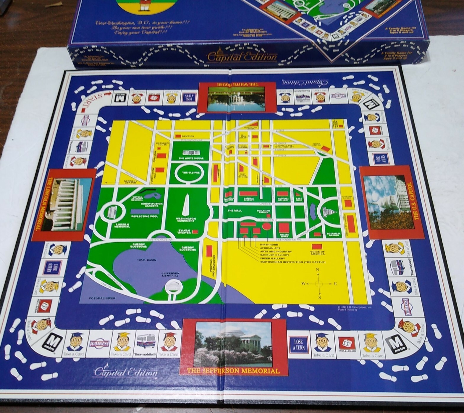 1993 MARINO GUST CAPITAL EDITION EDUCATIONAL BOARD GAME WASHINGTON DC