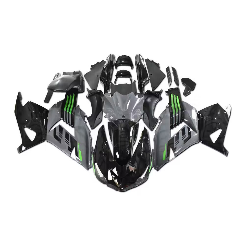 ABS Injection Gray Black Fairing Kit Bodywork For KAWASAKI Ninja