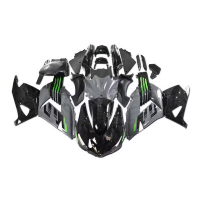 ABS Injection Gray Black Fairing Kit Bodywork For KAWASAKI Ninja ZX14R 2006-2011