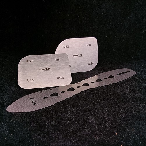 Leather Craft Belt Punch Hole Spacing Template with Arc fillet Desig