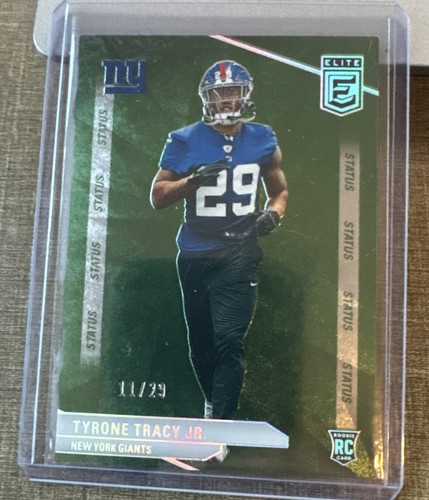 2024 PANINI DONRUSS ELITE TYRONE TRACY JR GREEN /29 STATUS NEW YORK GIANTS #144