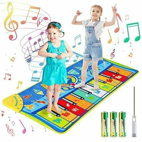 Kids Musical Mats, Vimpro Musical Piano Mat 19 Keys Keyboard Play Mat Children - Afbeelding 1 van 10