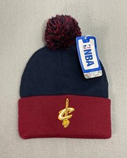 Cleveland Cavaliers NBA Vtg Cuffed Knit Winter Beanie Sport Hat Ski Cap Cavs NWT