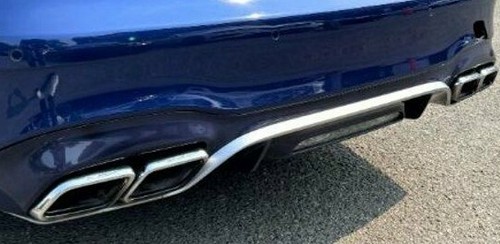 Mercedes OEM R231 Sl Classe 2017-2020 Argenté Bord Set Pour AMG Rear Bumper Neuf - Photo 1 sur 5