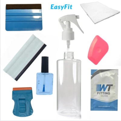 Kit De Fixation EasyFit Pour Film De Teinte Fenêtre Pré Découpé - 8 Outils - Photo 1/4