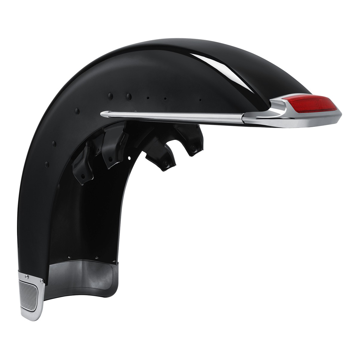 Vivid Black Front Fender Fit For Harley Touring Electra Glide Road