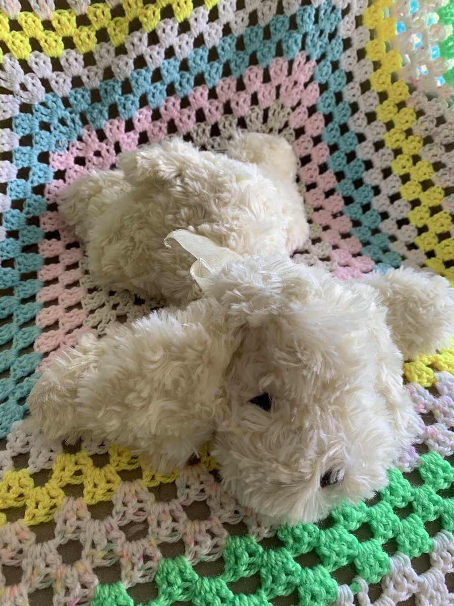 St Bernard For Dunnes Stores Cream Fluffy Curly Puppy Dog Plush