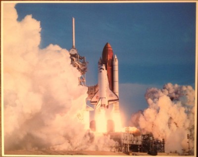 70mm Discovery Lift Off From Launch Pad OV-103 NASA Photo Aerographics D-2164