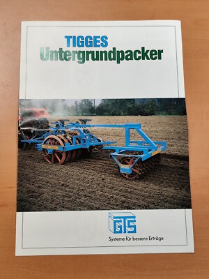 prospekt Tigges Untergrundpacker traktor brochure 41