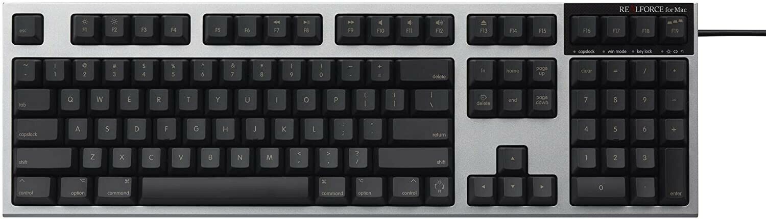 REALFORCE Mac Full Keyboard English Layout Black R2SA-US4M-BK From Japan