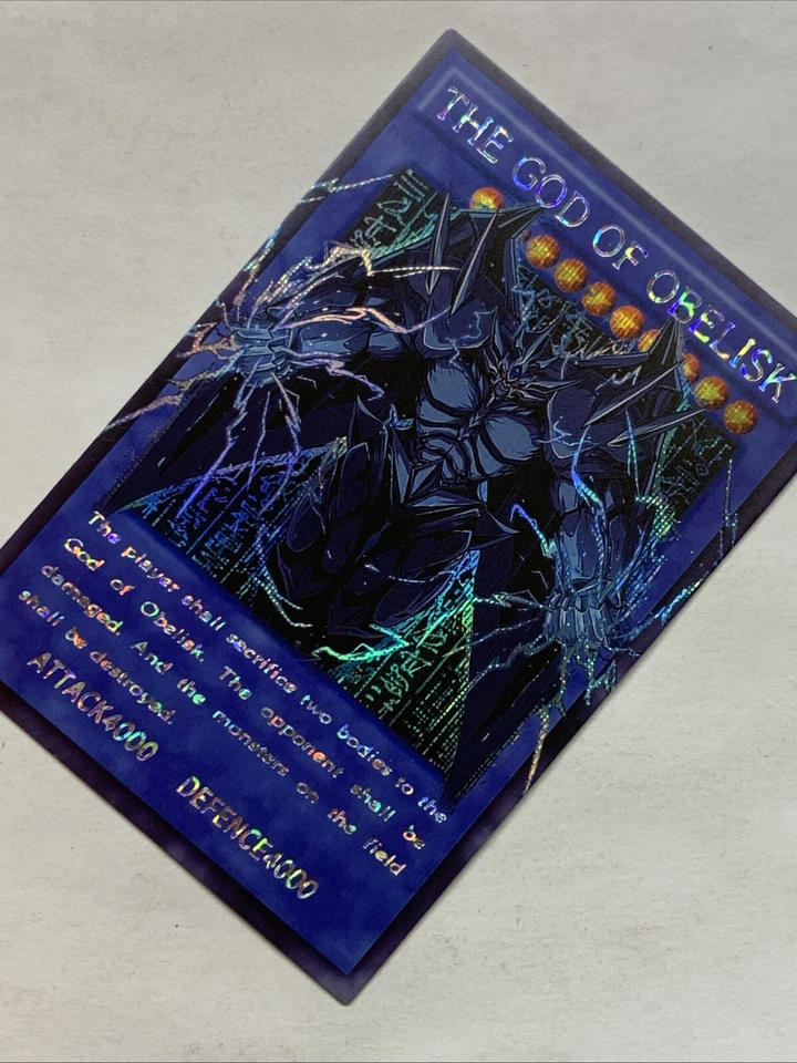 Obelisk The Tormentor Pop Out Egyptian God Cards ACG Card Holo Anime Yugioh Rare - Image 3 of 4