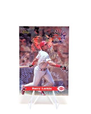 1997 Topps 1st Team All-Stars #AS10 Barry Larkin Refractor - Super Clean