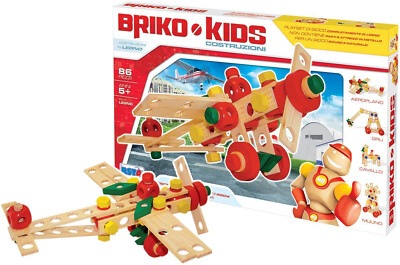 wooden constructions - BRIKO KIDS SET 86 PC