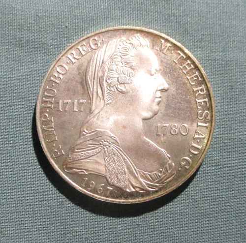 1967 AUSTRIA 25 Shilling proof silver coin Maria Theresa