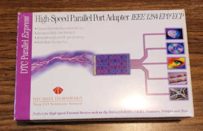 Data Tech DTC Parallel Express IEEE 1284 ISA Slot Adapter NOS