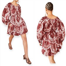Ulla Johnson Martine Dress  Syrah Shibori, Size 0, New with tag