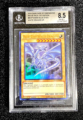2016 1ST EDITION BGS 8.5 MVP1-EN055 BLUE EYES WHITE DRAGON MOVIE PACK ULTRA RARE