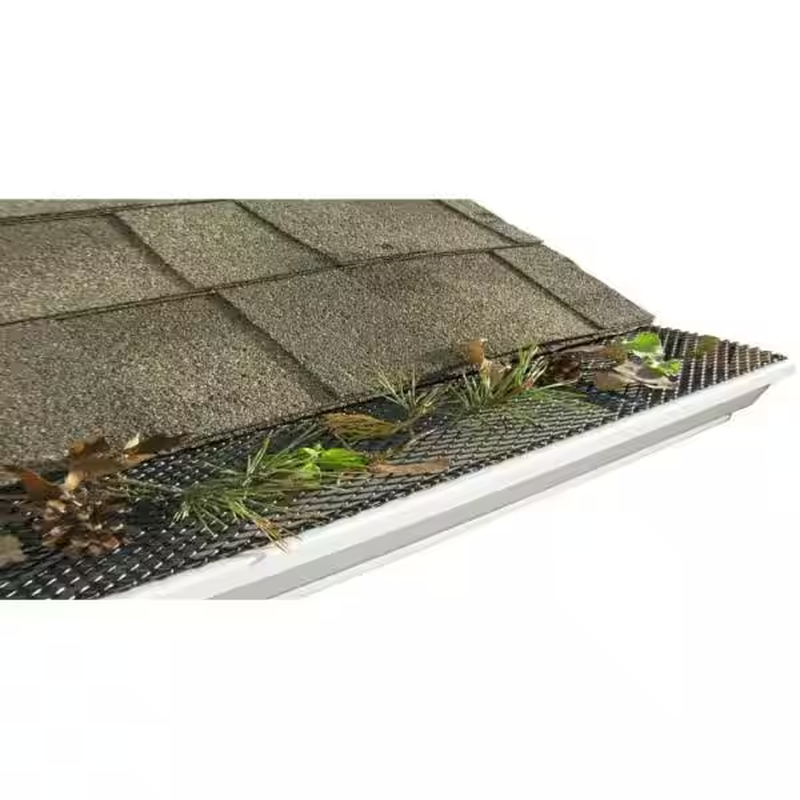 NEW Armour Lock Gutter Guard 25-PACK 5 in. x 4 ft. Self Locking Rust ...