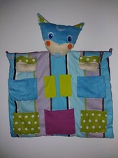 Dekoracja ścienna przyborów, wiszący schowek, bateau L'Oiseau, turkusowy, szer. 70 x 58 wys