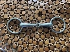 Loose Ring Snaffle Bit Stainless Steel English Single Joint 4 1/4  