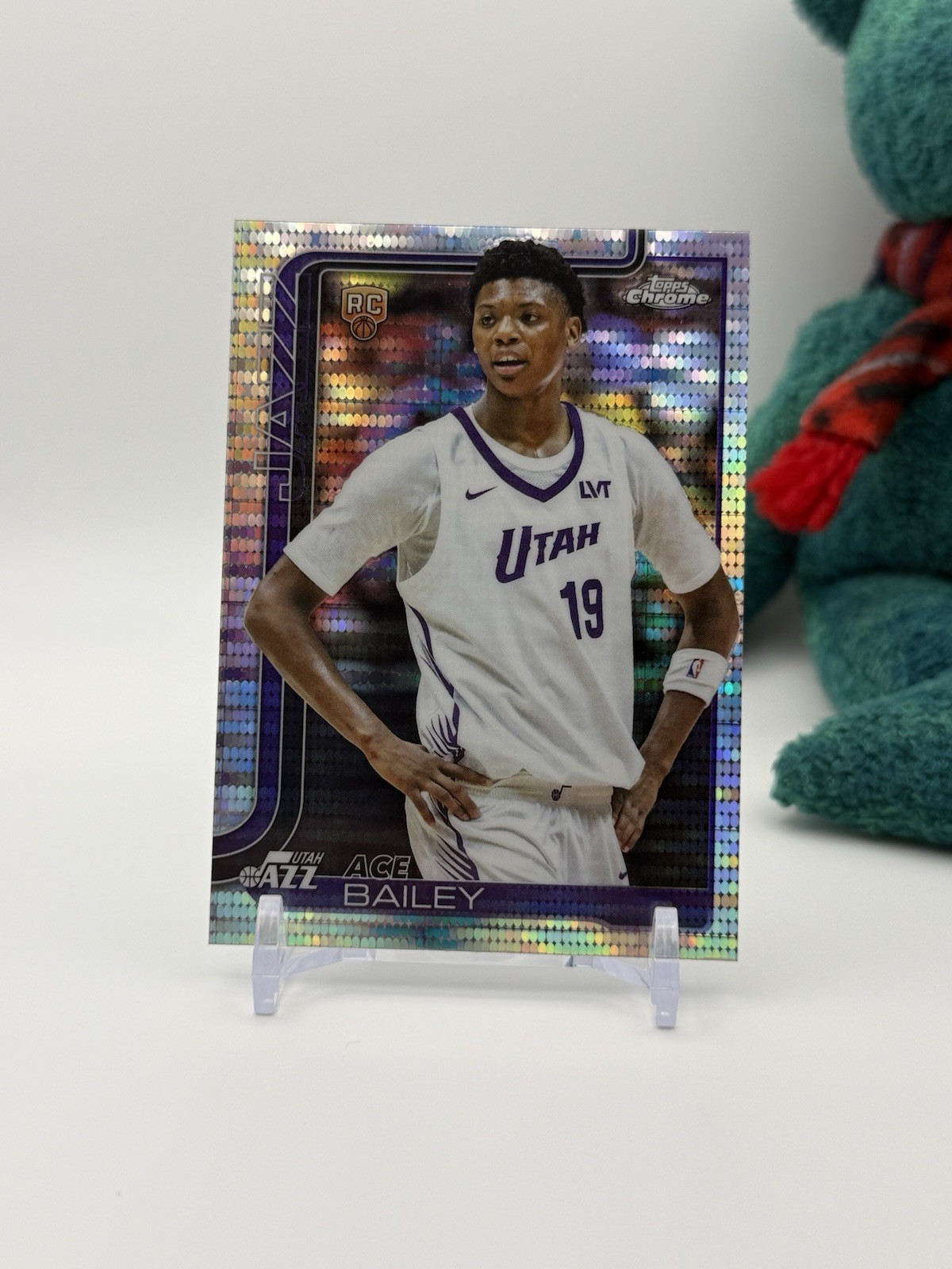 2025-26 Topps Chrome - Ace Bailey Pulsar Refractor Rookie #255 Utah Jazz