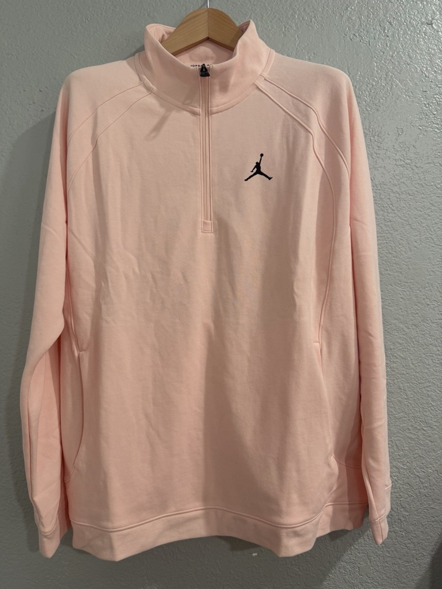 Nike Jordan Golf Men's Half-zip Long Sleeve Top FB7562-622 Pink