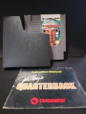John Elway's Quarterback (Nintendo Entertainment System, 1989) Sleeve & Manual