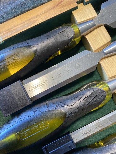 Boxed Set of 6 Stanley Chisels 6, 10, 12, 18, 25 & 32mm - Picture 4 of 19
