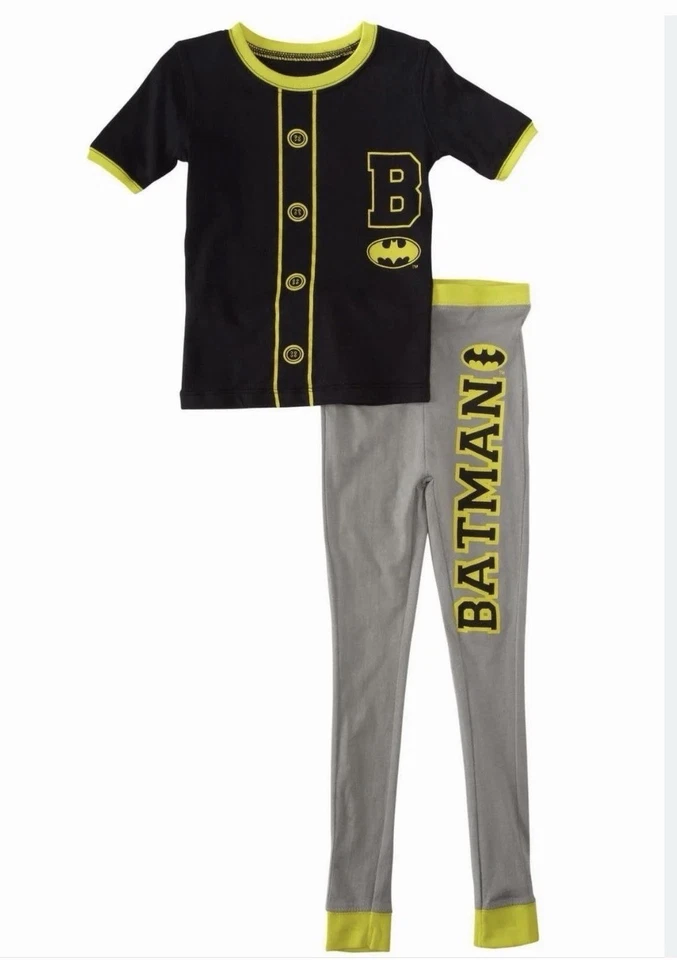Batman Boys Baseball Pajama Set Size 4T - Image 2 of 2