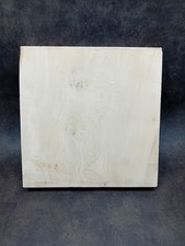 Block of Ripple Sycamore Wood 15" x 15" x 2" Natural Chopping Board Lot 1