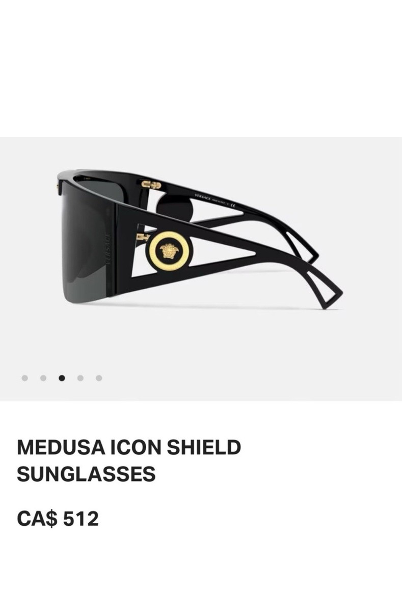 Authentic Pre-owned Black Versace Medusa Icon Shield Sunglasses s-l400.jpg main image 2