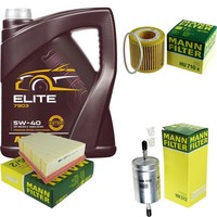 Inspektionspaket 5L Mannol Elite 5W-40 FüR VW Fox 1.2 Polo Skoda Fabia I Seat