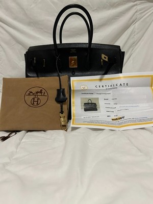 Hermès Birkin 35 Black Togo Leather Gold Hardware   Authentic w/ Full Set