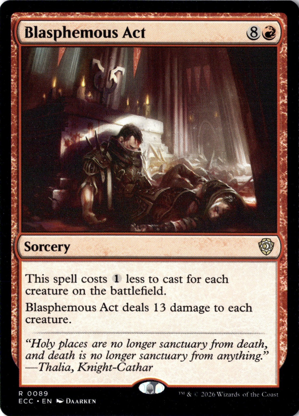 MTG Commander: Lorwyn Eclipsed Blasphemous Act R NM