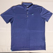 Johnnie O, RN 121927, UPF 50, Polo Shirt, Geometric Print, Blue, Male, Large