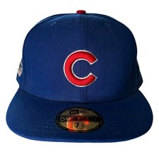 Chicago Cubs 2016 World Series Champions New Era 59Fifty Fitted Hat Cap 7 3/4