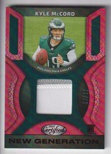 KYLE MCCORD 2025 PANINI CERTIFIED FOOTBALL JERSEY RELIC CARD #D 53/99