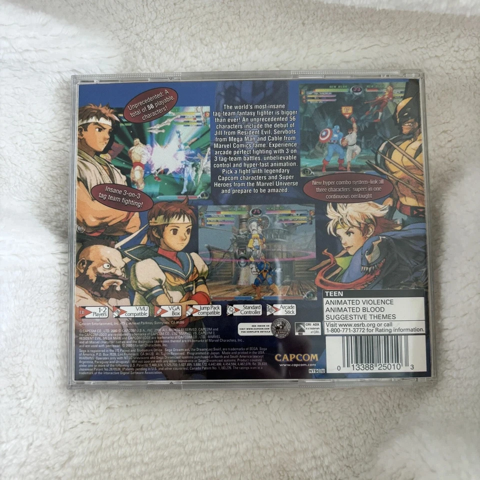 Marvel Vs Capcom 2 Sega Dreamcast 2000 VG Video Game - Used Vintage - Image 3 of 4