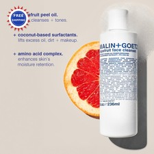 MALIN+GOETZ Grapefruit Face Cleanser 8.02 Fl Oz Pack Gentle 3-in-1 Foaming Amino