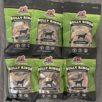 6 PACK Redbarn Pet Products Bully Rings Dog Chew, 3 Count / Bag By Redbarn Gl