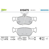 Valeo BremsbelÄGe Satz Hinterachse Passend FüR Mazda 3 CX-30 MX-30 | 610475