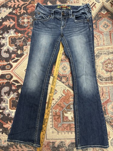 Maurices Jeans Womens 7/8 Regular Blue Bootcut Stretch Denim - Picture 10 of 10