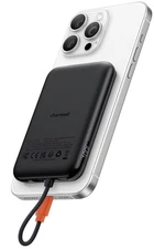 Charmast Slim Portable Fast Charging 5000mAh Power Bank Black