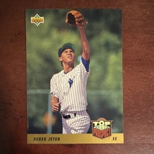Upper Deck 1993 Derek Jeter #449 Top Prospect Base Set Yankees MLB Card