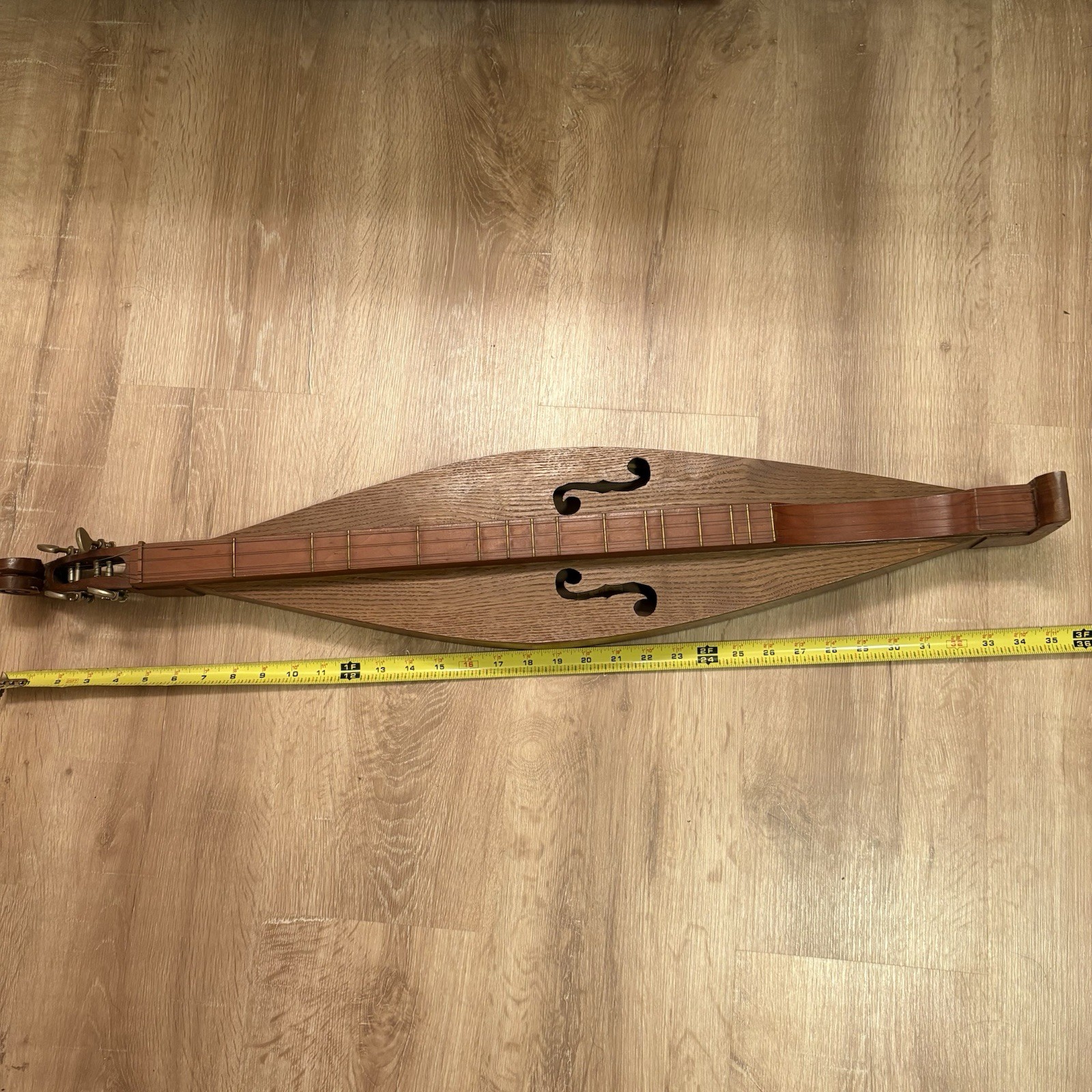 Vintage 1982 Dulcimer Instrument, 4 String Appalachian Dulcimer Hand Made C Cole