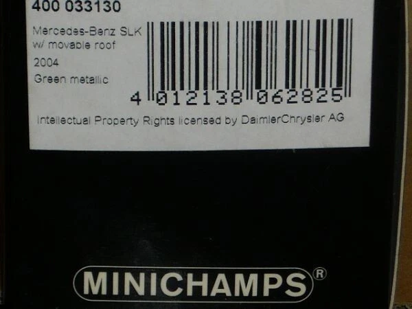 1/43 MINICHAMPS Mercedes-Benz Classe SLK Verde - Immagine 3 di 3