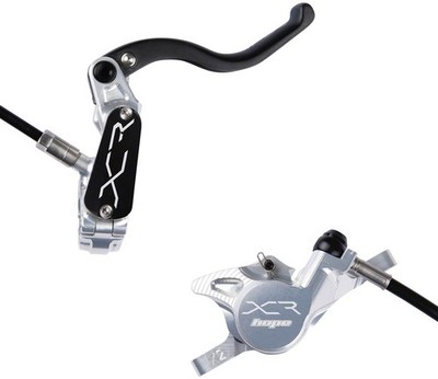 Hope XCR Pro X2 Hydraulic Disc Brake & Lever Set-Lightweight Carbon & Titanium