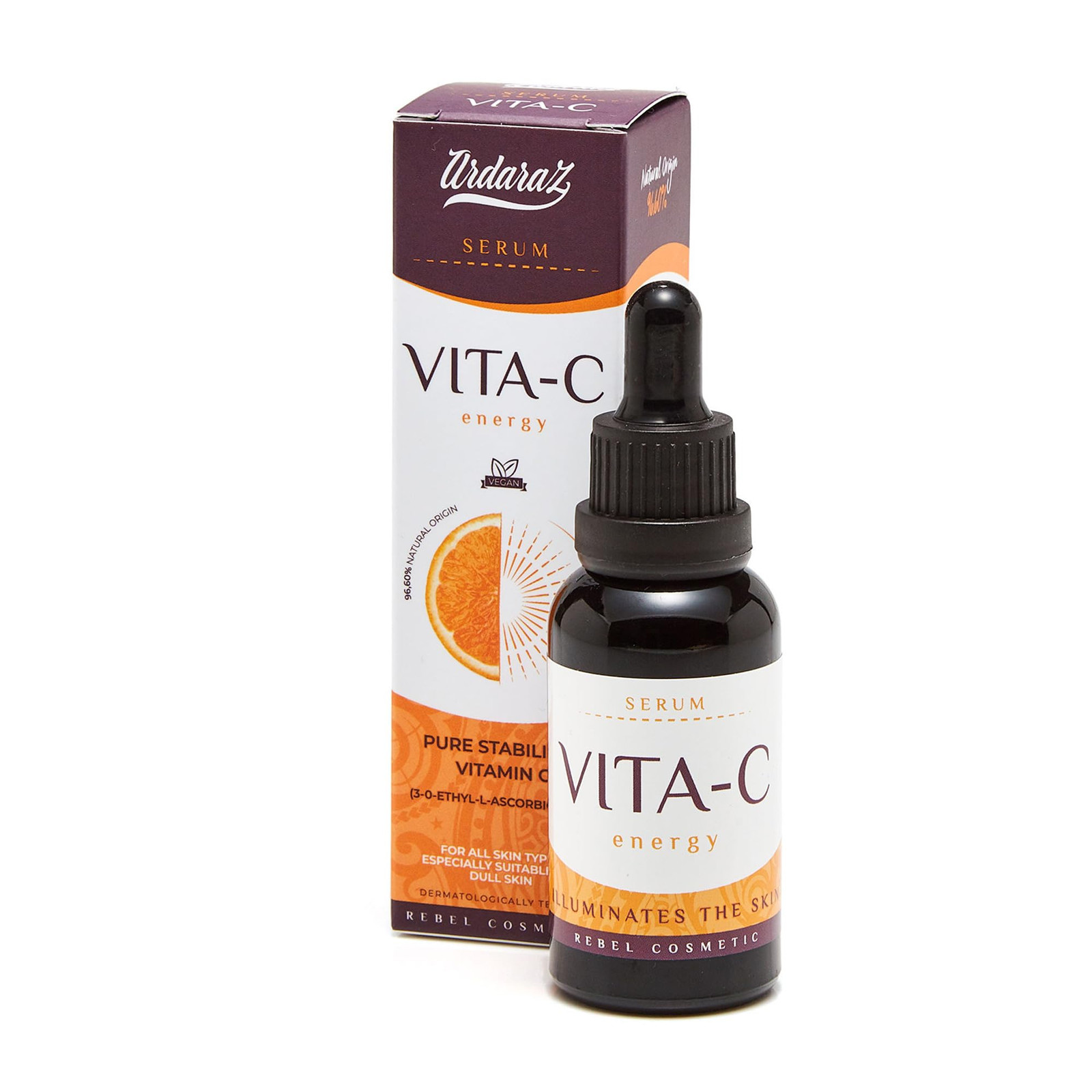 Ardaraz Siero Vitamina C Viso con Niacinamide e Acido Ialuronico. Siero (O3L)