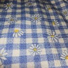 Streetwear Society Romper White Blue Gingham Daisy On/Off Shoulder Ruffle Sz S  — photo 7
