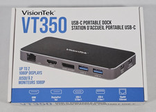 1080p 60Hz Docking Station 100W USB Hub Dual Monitor USB-C HDMI DisplayPort Hub